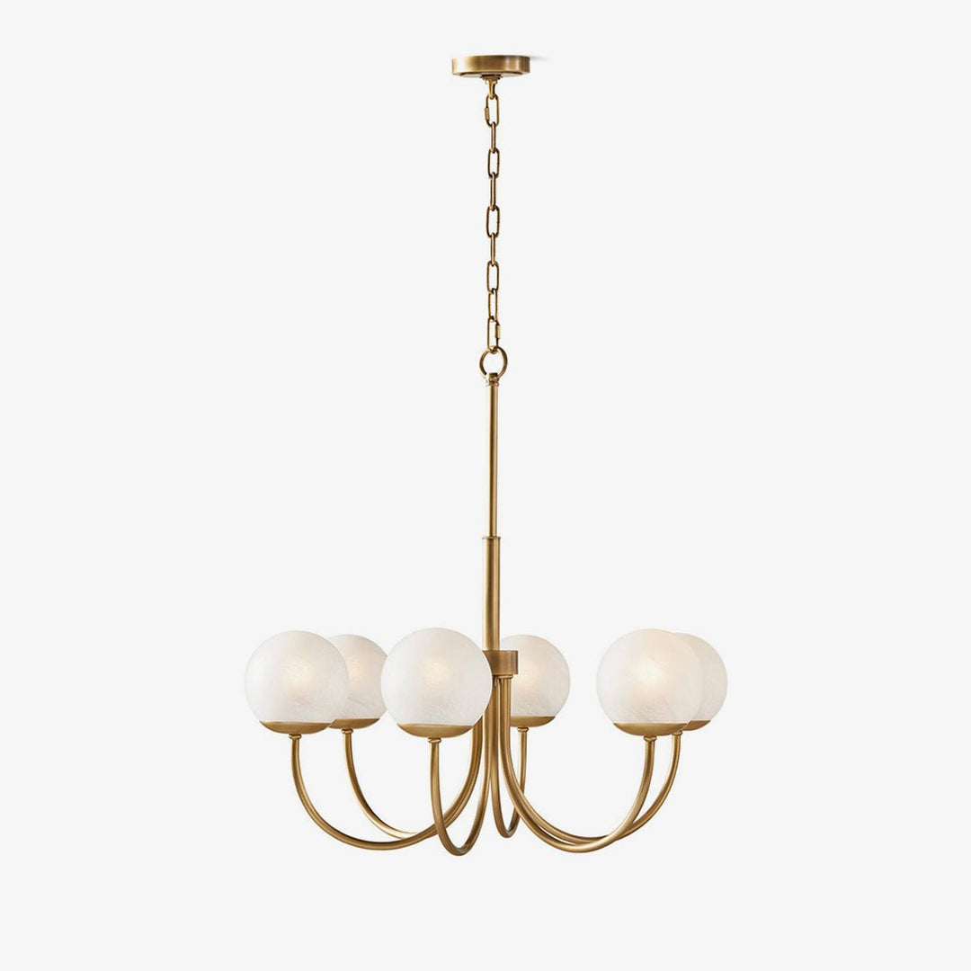 Oriuena lampadario ottone sfera Orillia elegante