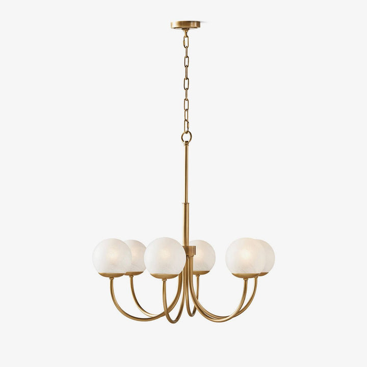 Oriuena lampadario ottone sfera Orillia elegante