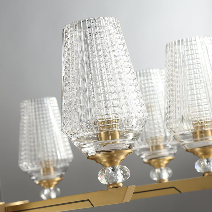 Astra lampadario lusso Esagonale in ottone