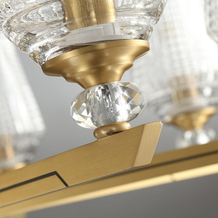 Astra lampadario lusso Esagonale in ottone