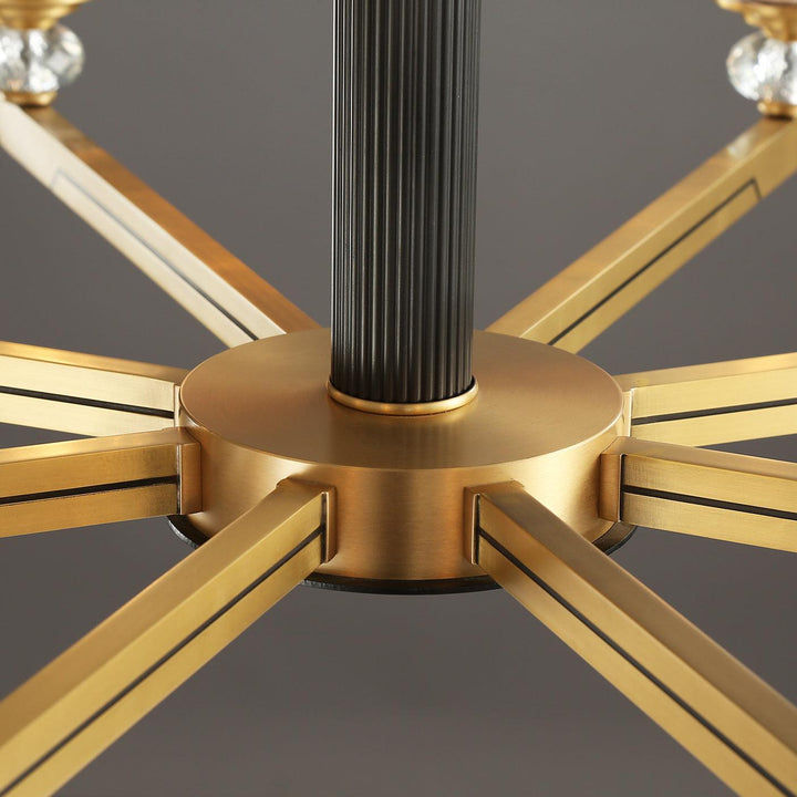 Astra lampadario lusso Esagonale in ottone