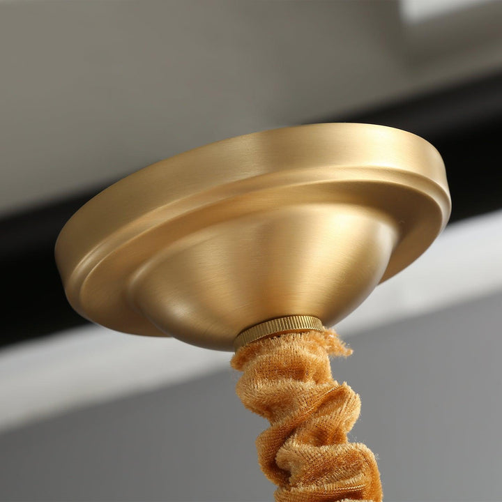 Astra lampadario lusso Esagonale in ottone