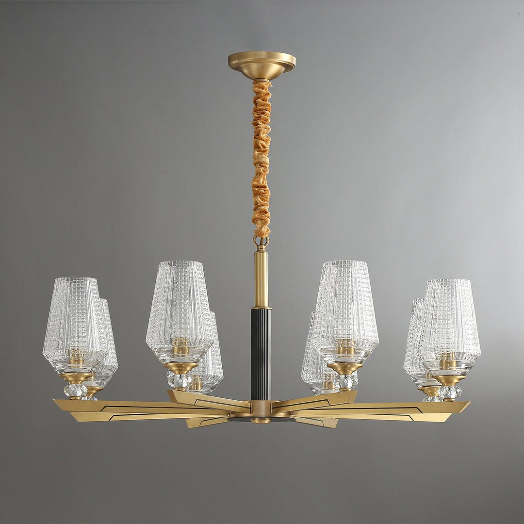 Astra lampadario lusso Esagonale in ottone
