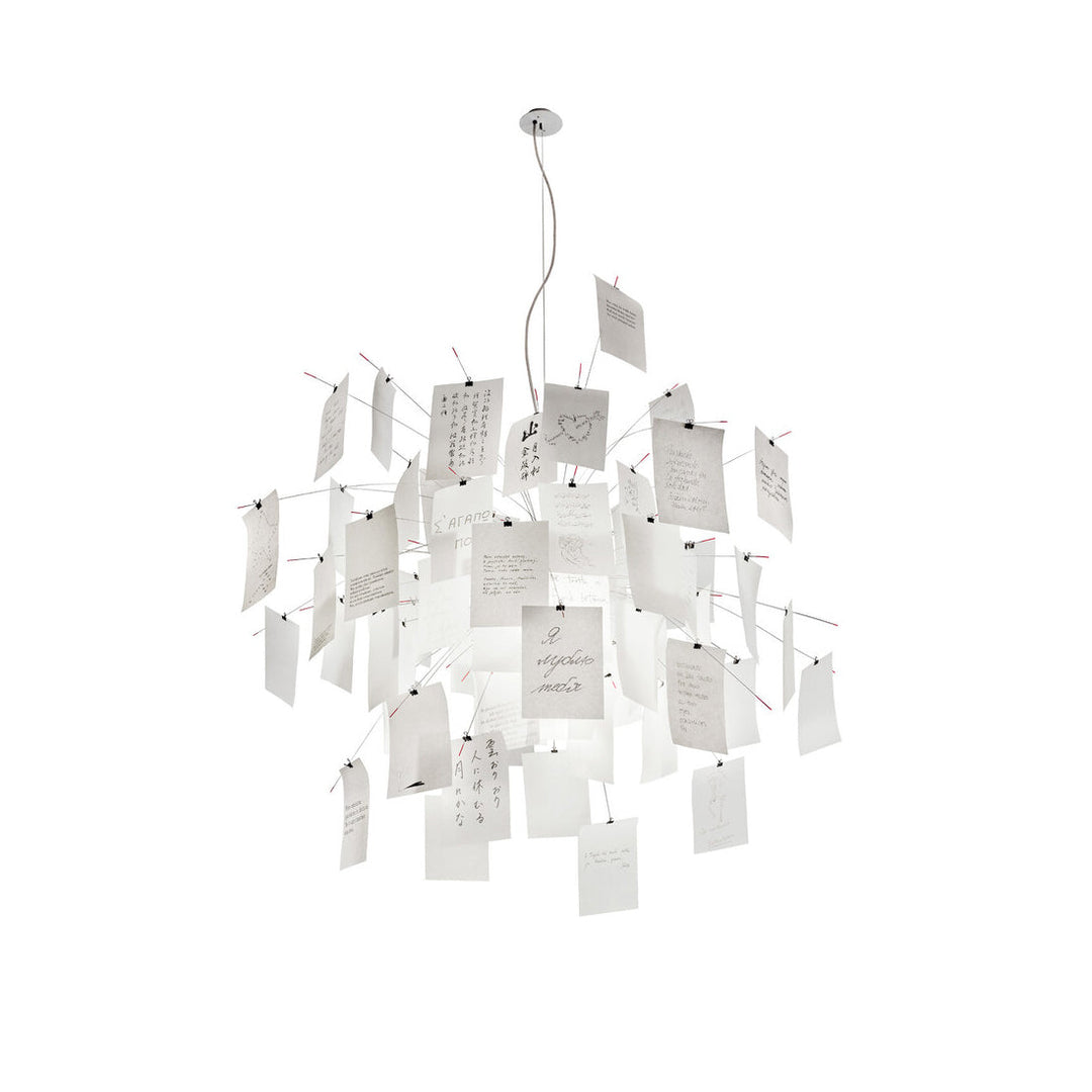 Ortheen Individual Creativity Paper Metal Chandelier - Lamp Copper