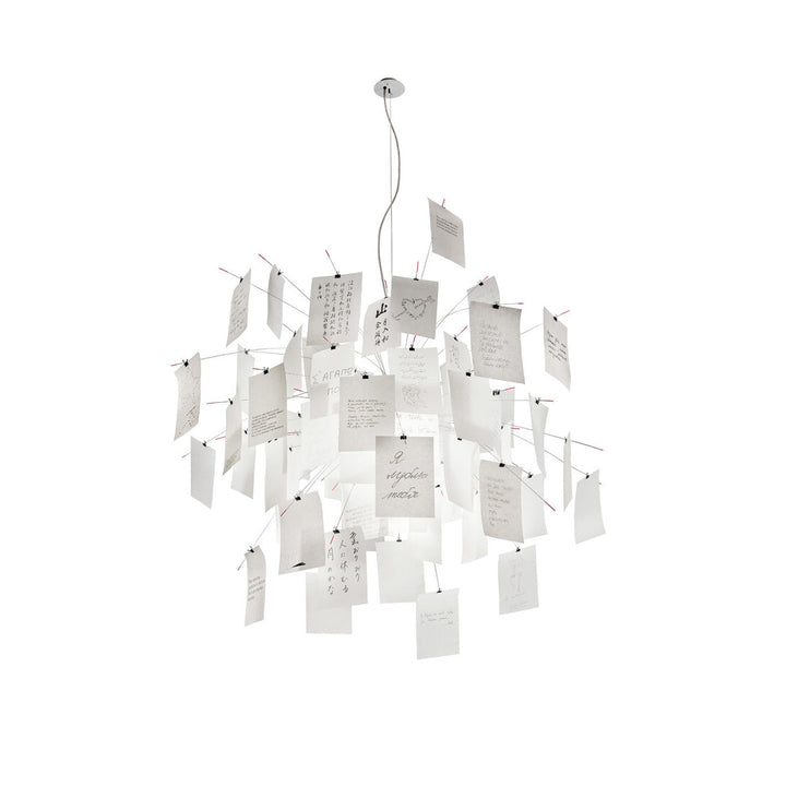 Ortheen Individual Creativity Paper Metal Chandelier - Lamp Copper