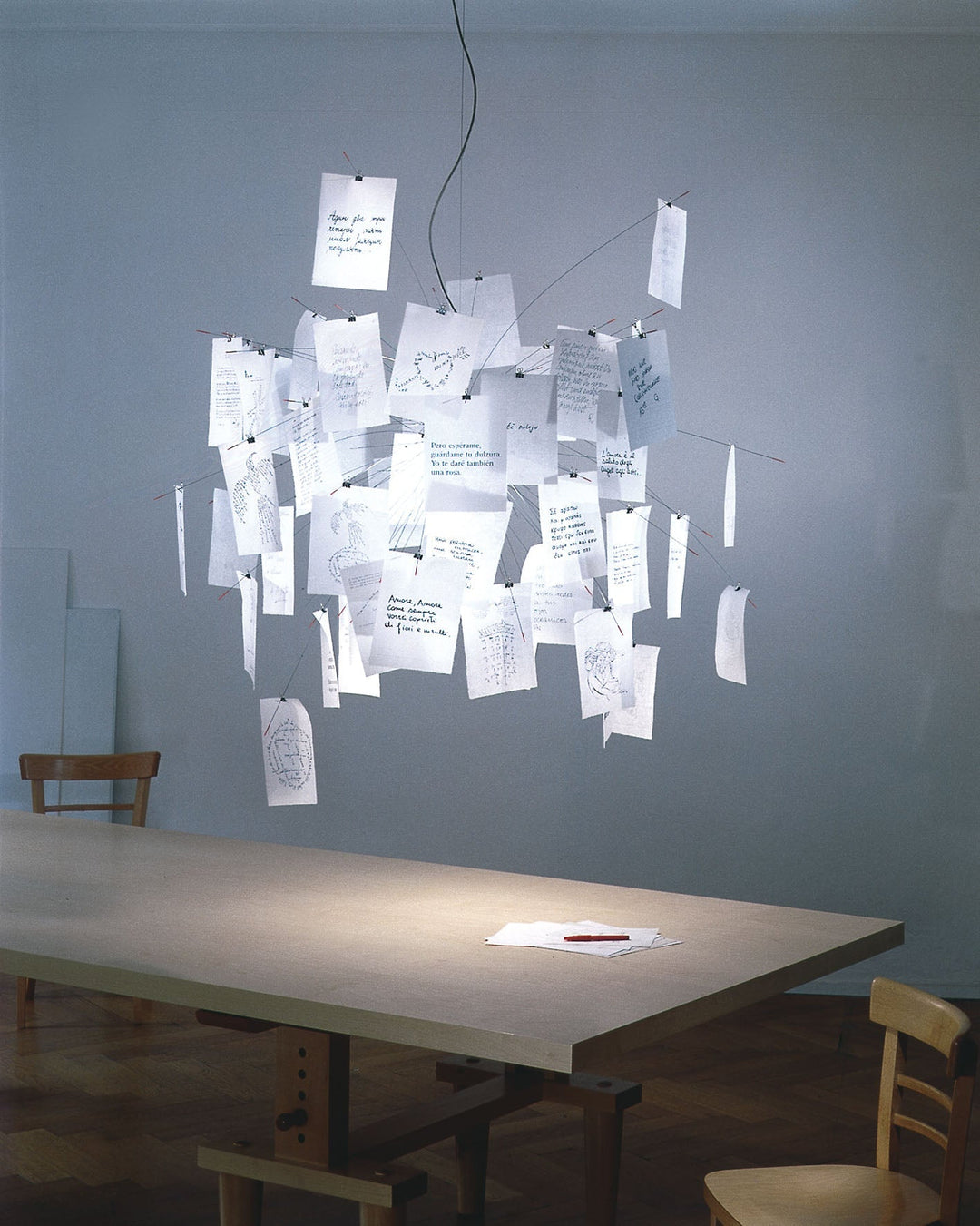Ortheen Individual Creativity Paper Metal Chandelier - Lamp Copper