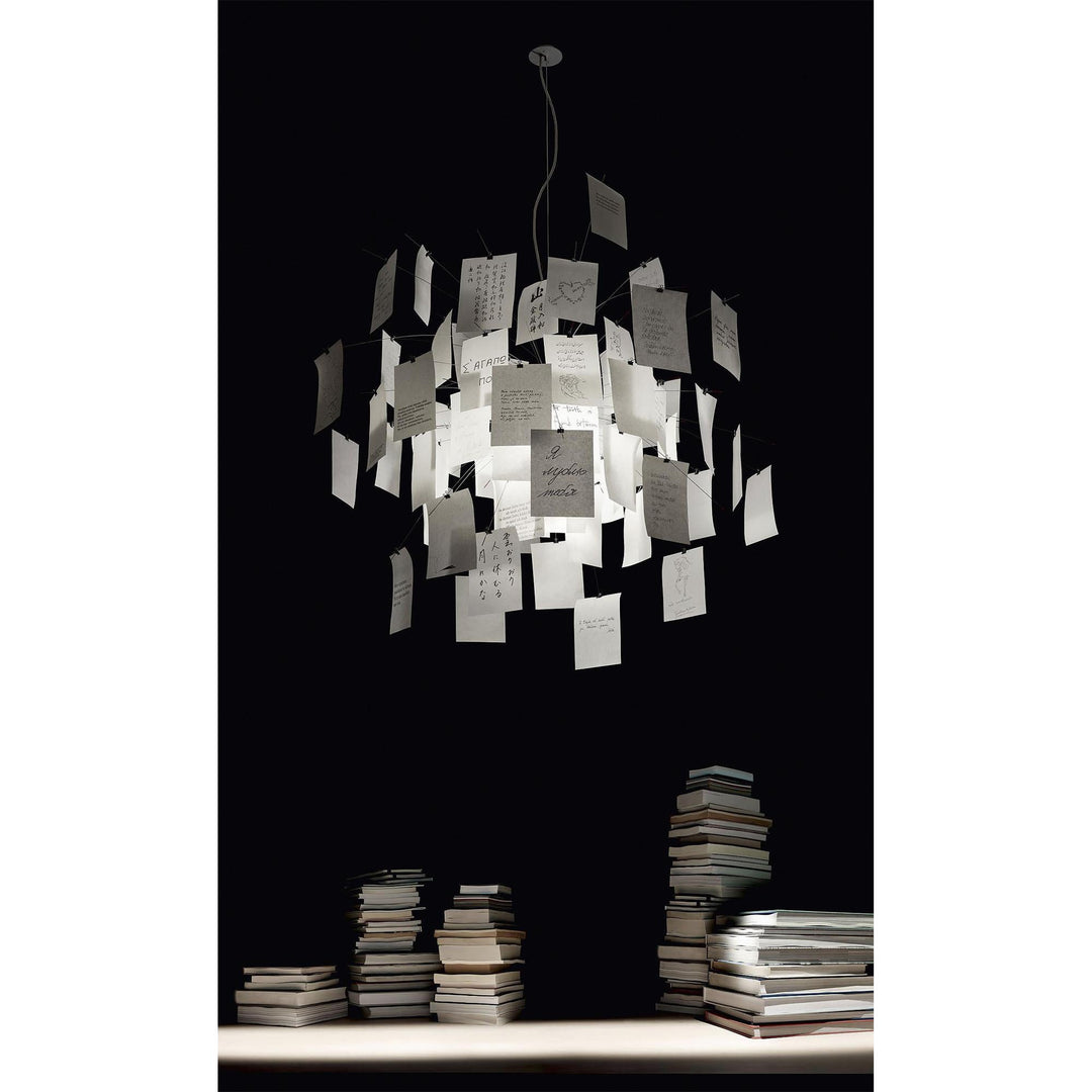 Ortheen Individual Creativity Paper Metal Chandelier - Lamp Copper