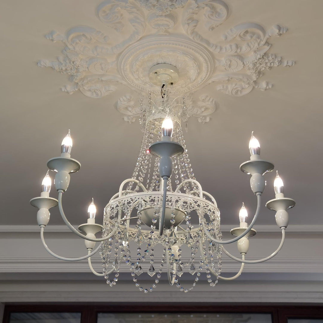 Elyalaria lampadario Cristallo Tasselli