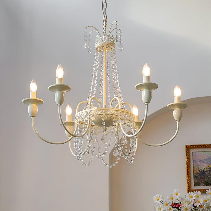 Elyalaria lampadario Cristallo Tasselli