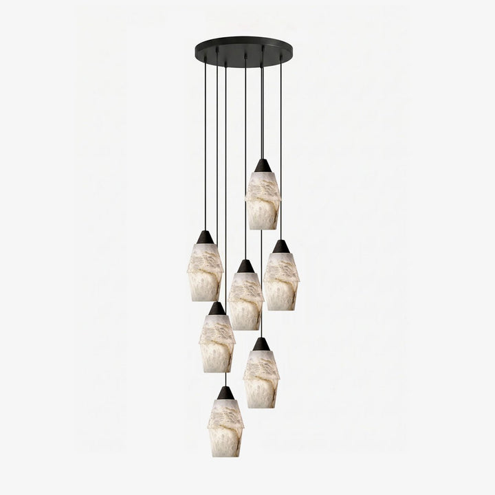 Pavilion alabastro grappolo lampadario