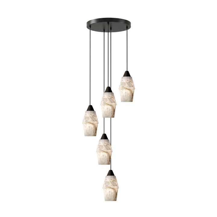 Pavilion alabastro grappolo lampadario