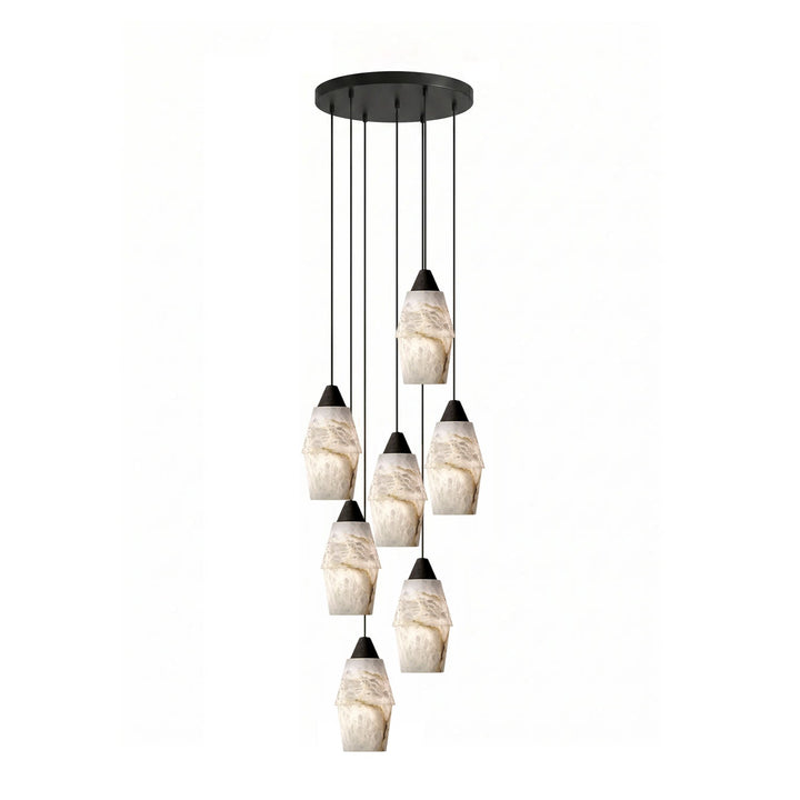 Pavilion alabastro grappolo lampadario