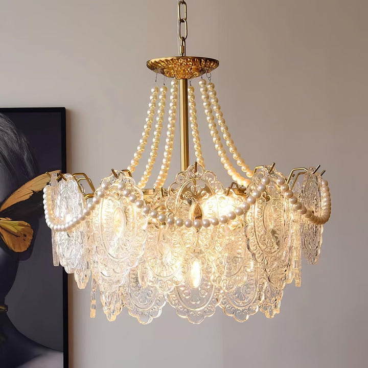 Eirivaine lampadario in vetro