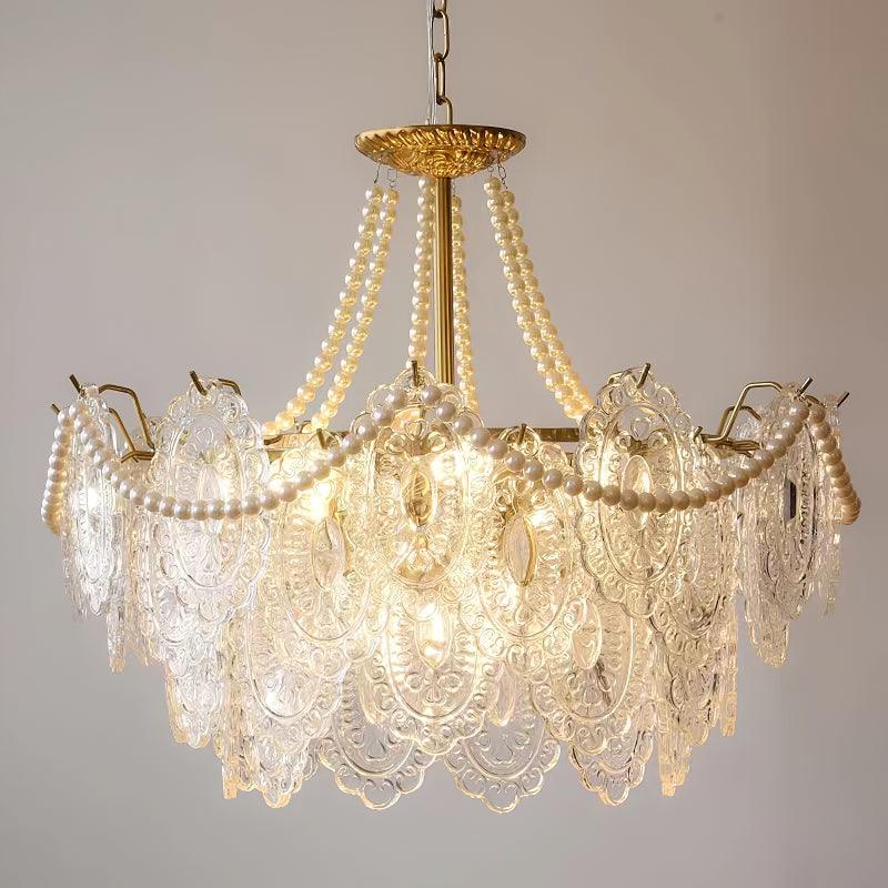 Eirivaine lampadario in vetro