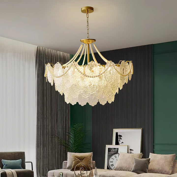 Eirivaine lampadario in vetro