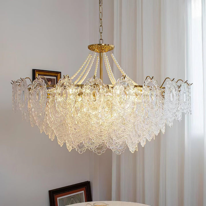 Eirivaine lampadario in vetro