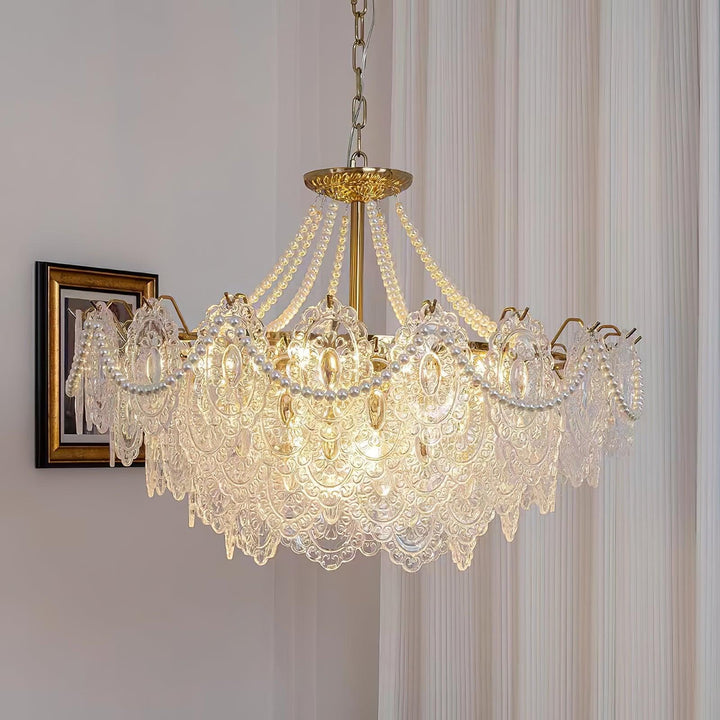 Eirivaine lampadario in vetro