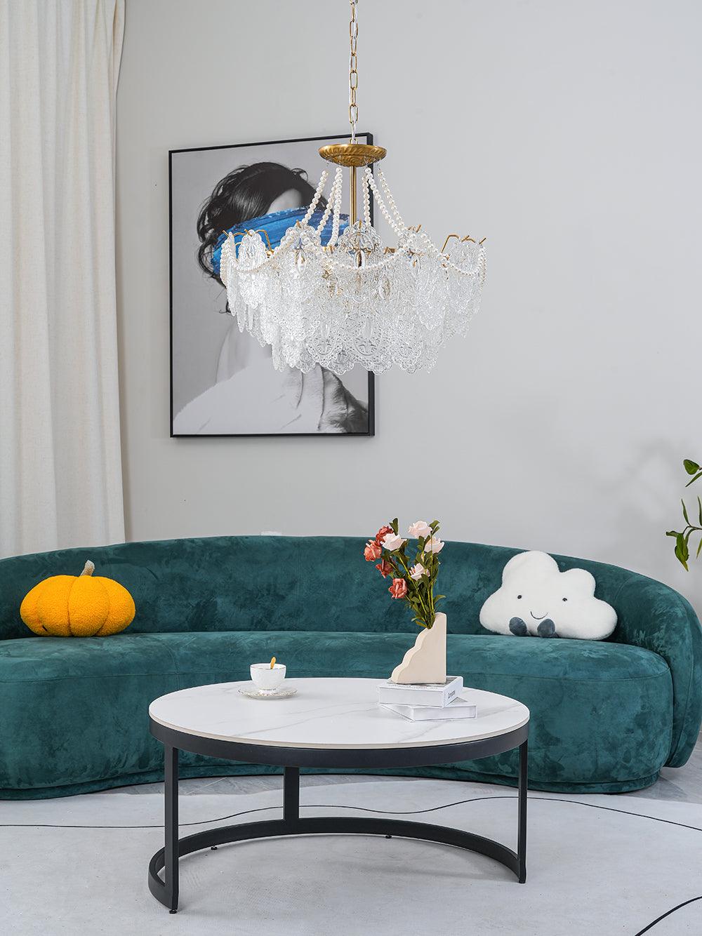 Eirivaine lampadario in vetro