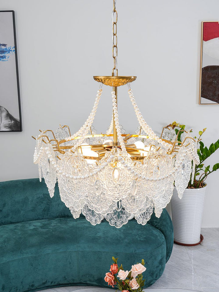 Eirivaine lampadario in vetro