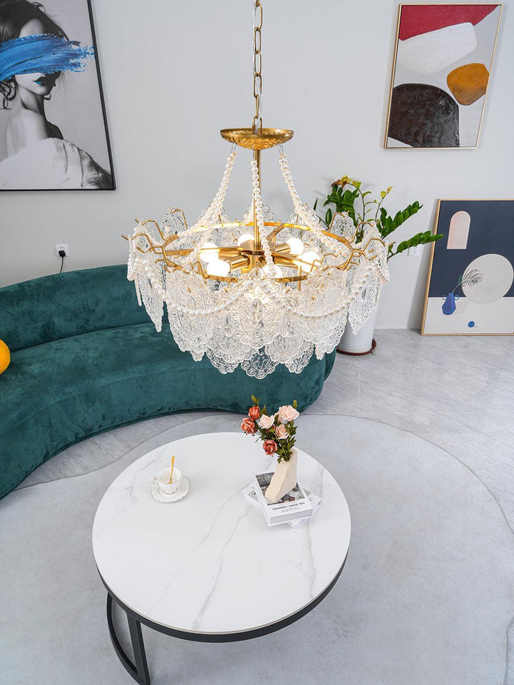 Eirivaine lampadario in vetro