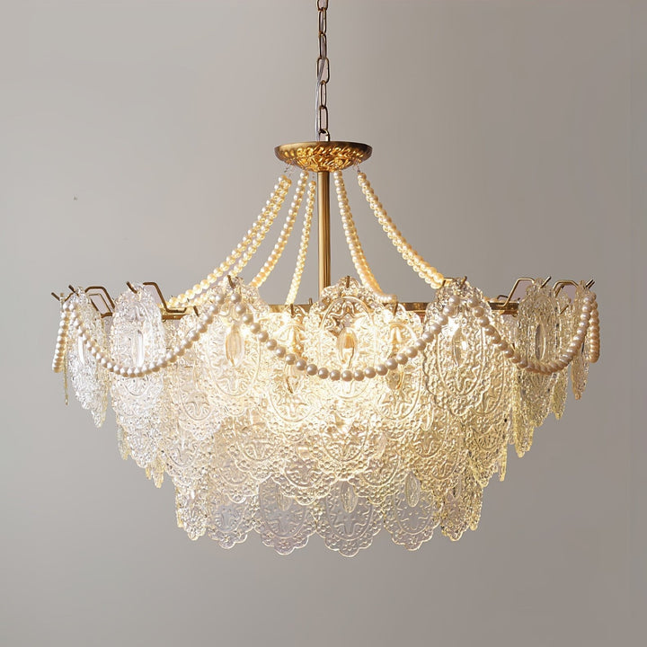 Eirivaine lampadario in vetro