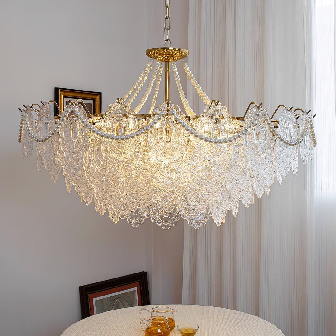 Eirivaine lampadario in vetro