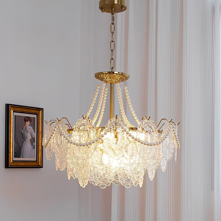 Eirivaine lampadario in vetro