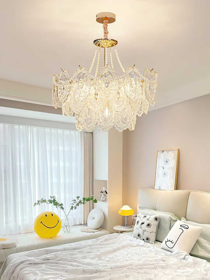 Eirivaine lampadario in vetro