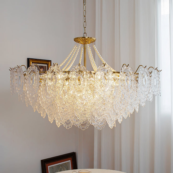 Eirivaine lampadario in vetro