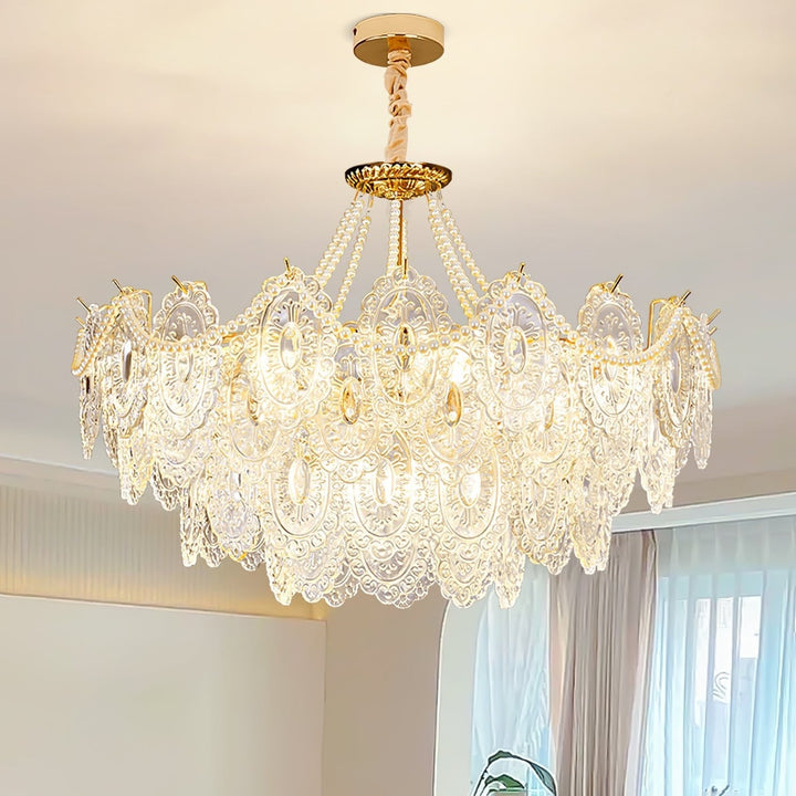 Eirivaine lampadario in vetro