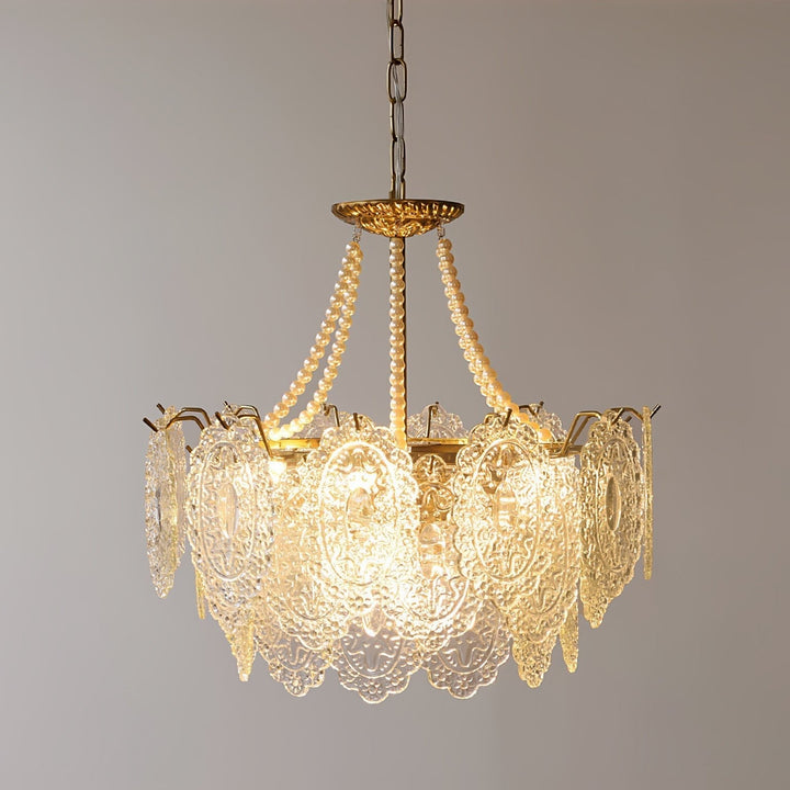 Eirivaine lampadario in vetro