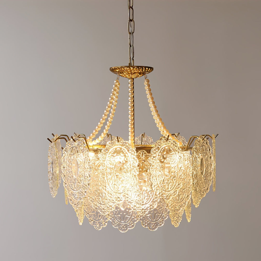 Eirivaine lampadario in vetro