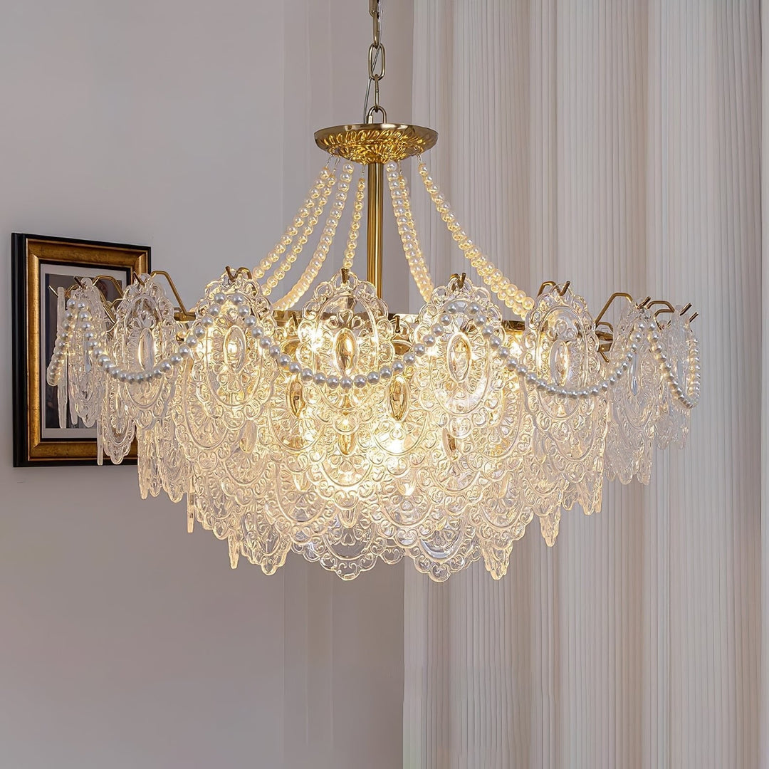 Eirivaine lampadario in vetro