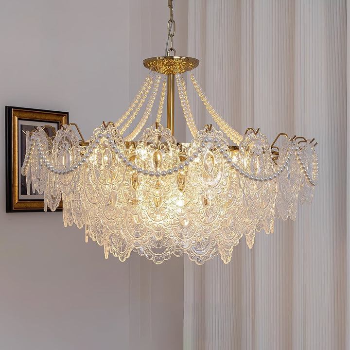 Eirivaine lampadario in vetro