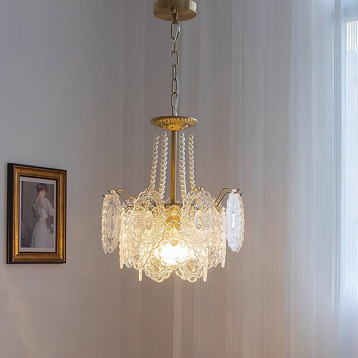 Eirivaine lampadario in vetro