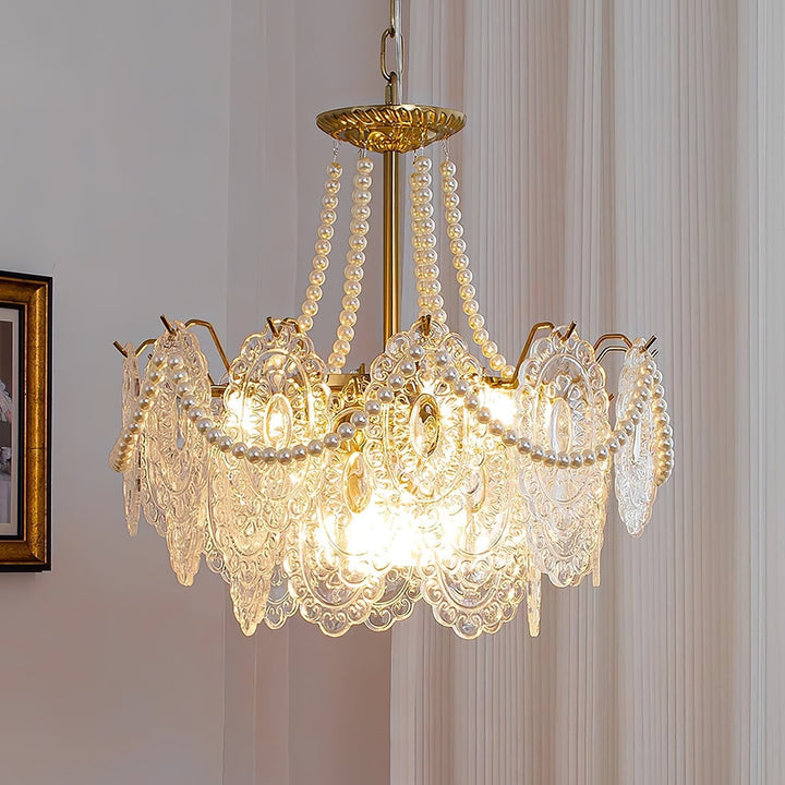 Eirivaine lampadario in vetro