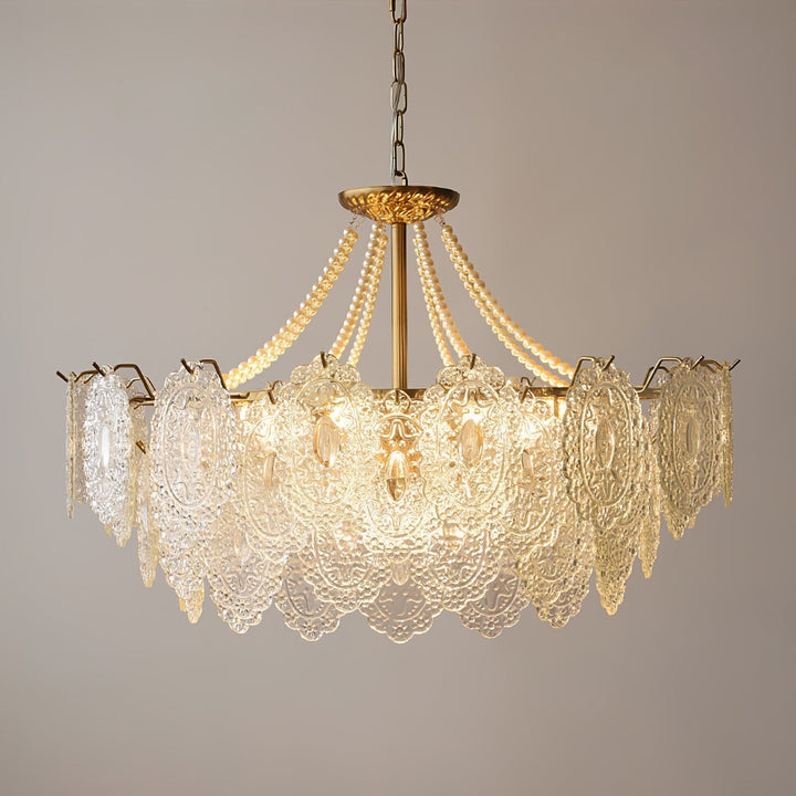 Eirivaine lampadario in vetro