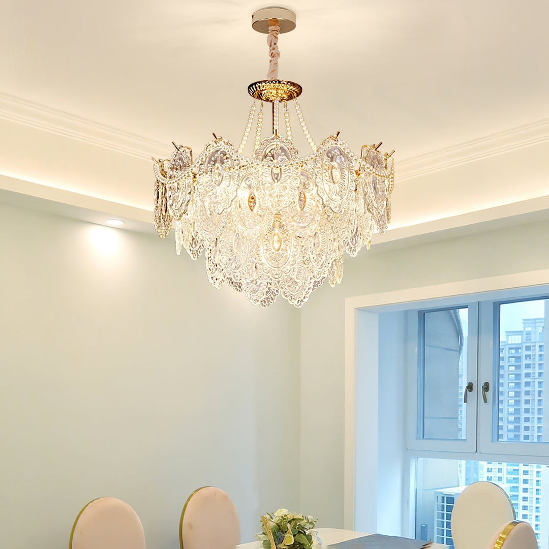 Eirivaine lampadario in vetro