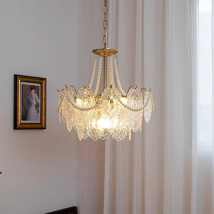 Eirivaine lampadario in vetro
