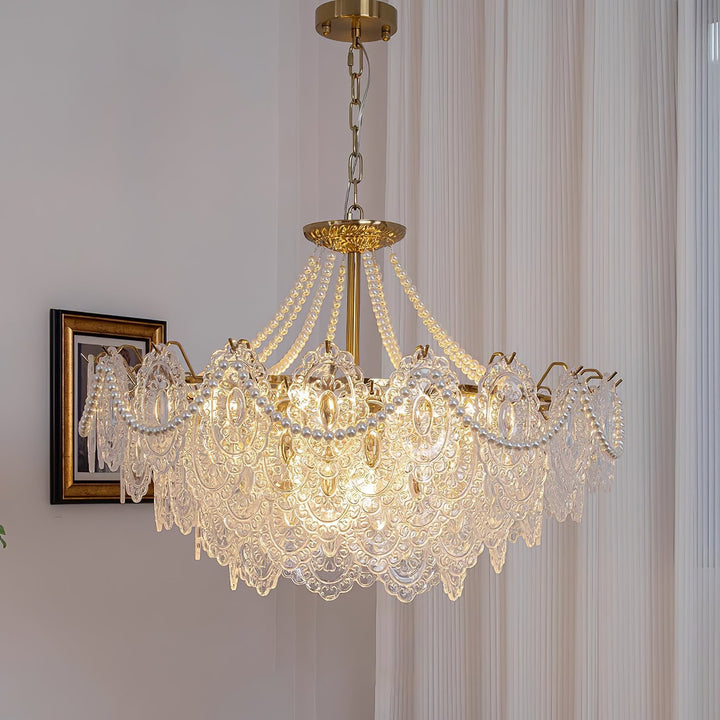 Eirivaine lampadario in vetro