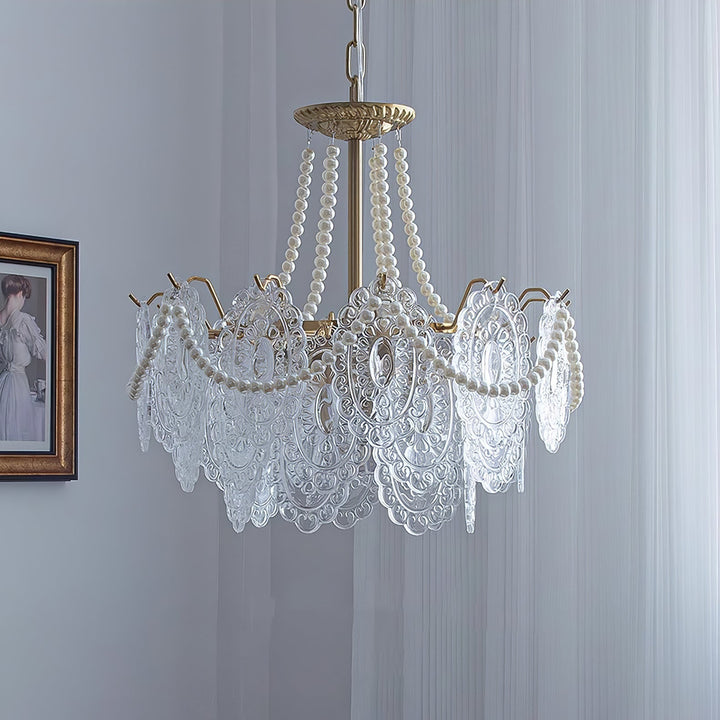 Eirivaine lampadario in vetro