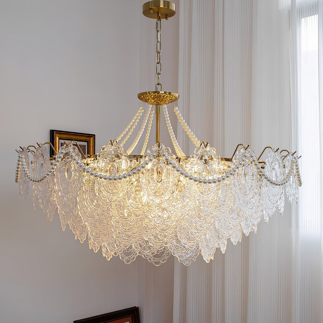 Eirivaine lampadario in vetro