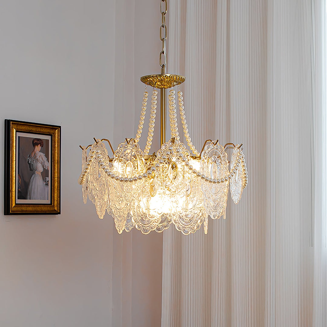 Eirivaine lampadario in vetro