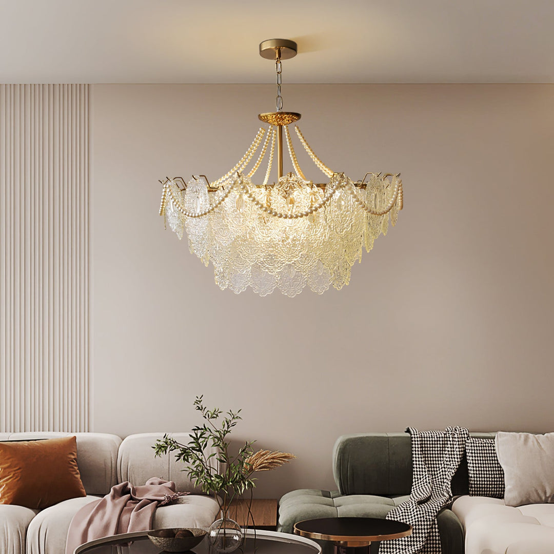 Eirivaine lampadario in vetro