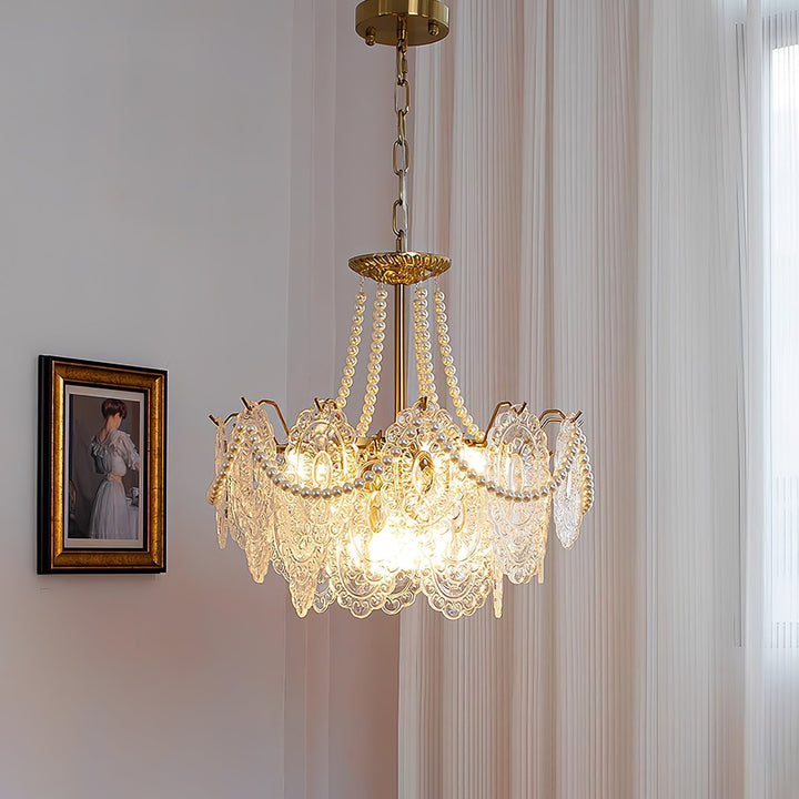 Eirivaine lampadario in vetro