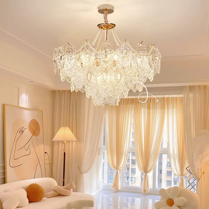 Eirivaine lampadario in vetro