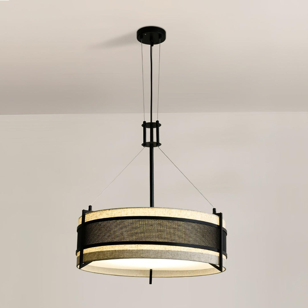 Rivanora lampadario Pedesina nero Rete LED