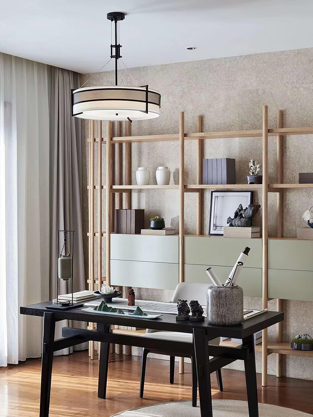 Rivanora lampadario Pedesina nero Rete LED