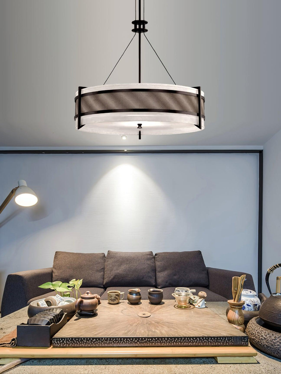 Rivanora lampadario Pedesina nero Rete LED
