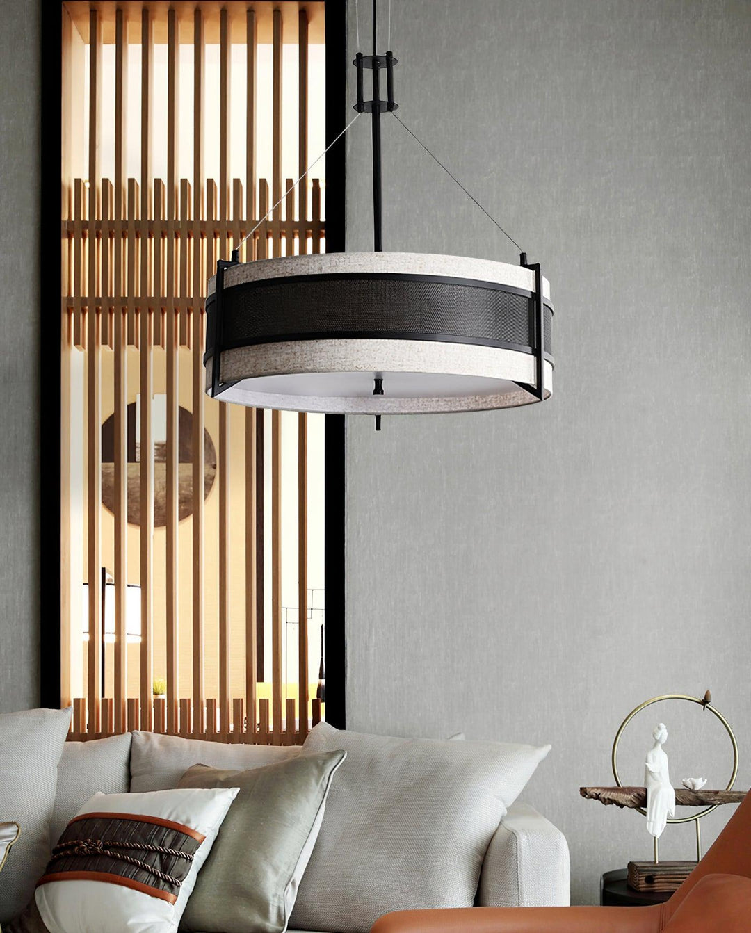Rivanora lampadario Pedesina nero Rete LED